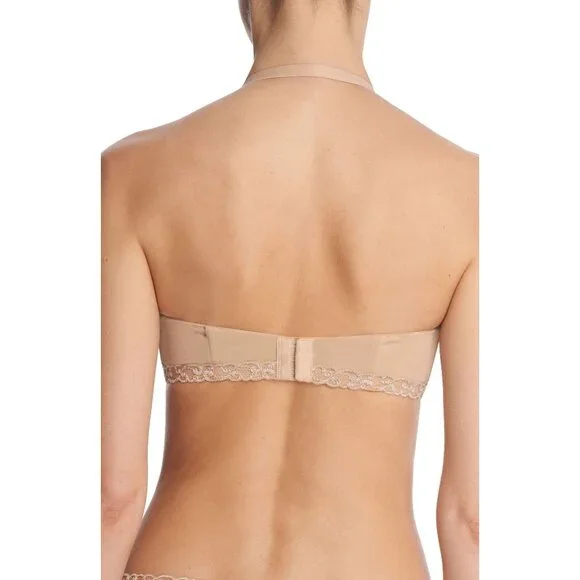 🆕NATORI Pure Luxe Strapless Convertible Bra 36DD Beige Nude #729080 - Picture 3 of 14